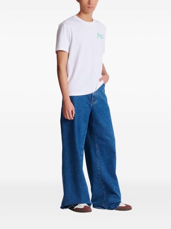 26SS 발망 반팔 티셔츠 GH1EG000BD40 GXF White - BALMAIN