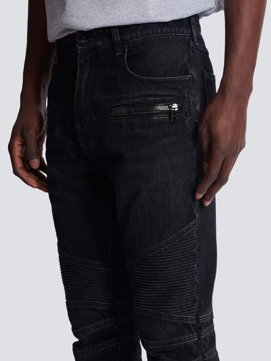 26SS 발망 데님 팬츠 GH1MI105DG13 0PC Black - BALMAIN