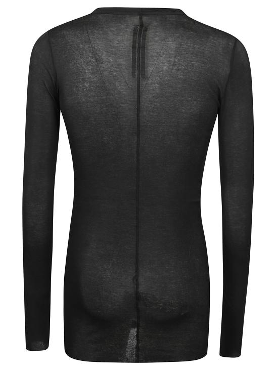 26SS 릭 오웬스 긴팔 티셔츠 RU01F2250 MR09 Black - RICK OWENS