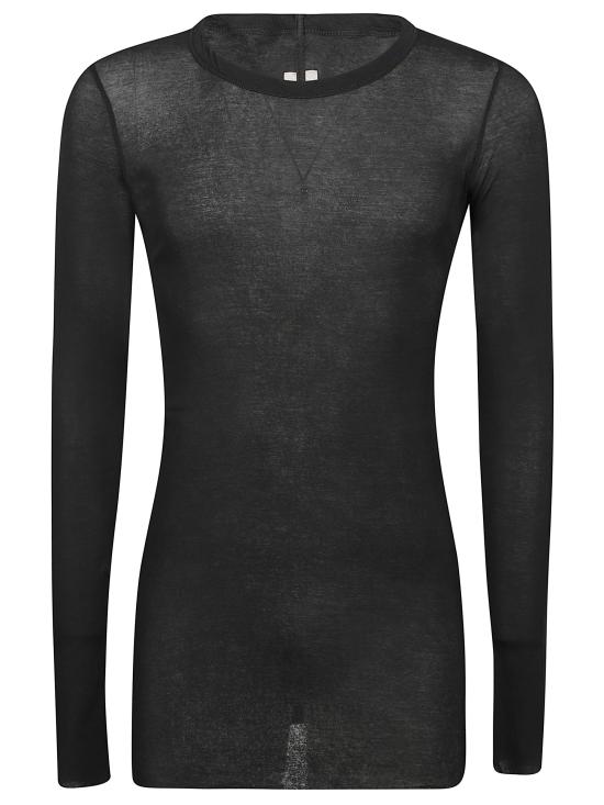 26SS 릭 오웬스 긴팔 티셔츠 RU01F2250 MR09 Black