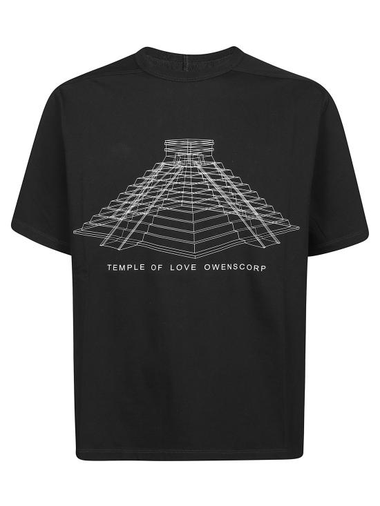 26SS 릭 오웬스 반팔 티셔츠 RR01F2232 JAEP130911 Black