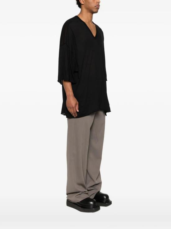 26SS 릭 오웬스 반팔 티셔츠 RR01F2279 UC09 Black - RICK OWENS