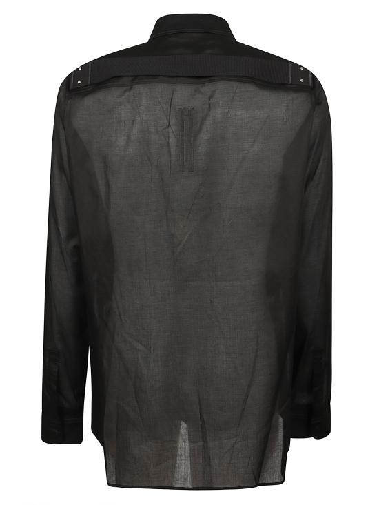 26SS 릭 오웬스 긴팔 셔츠 RU01F2237 CV09 Black - RICK OWENS