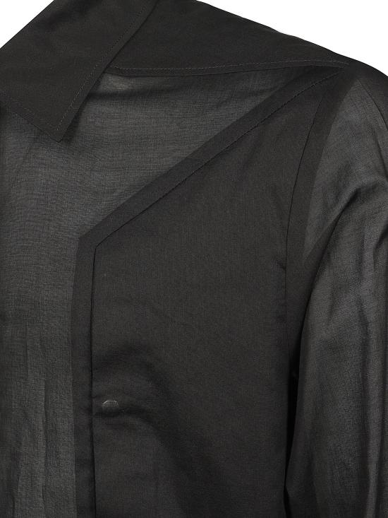 26SS 릭 오웬스 긴팔 셔츠 RU01F2237 CV09 Black - RICK OWENS