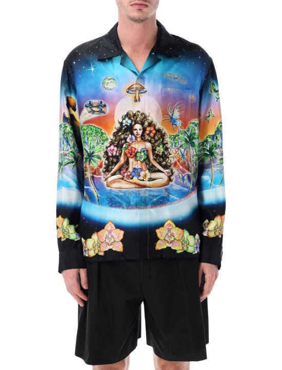 26SS 카사블랑카 반팔 티셔츠 MSS26SH00604 Nero