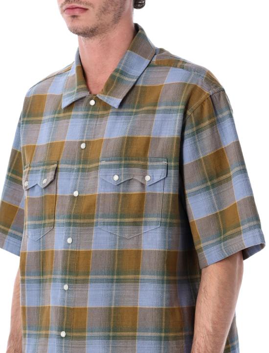 26SS 리바이스 반팔 티셔츠 005H7 0002 BLUE CHECK - LEVI'S