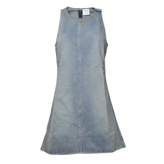 26SS 쿠레쥬 미디 원피스 126DRO791DE0058 7055 Denim