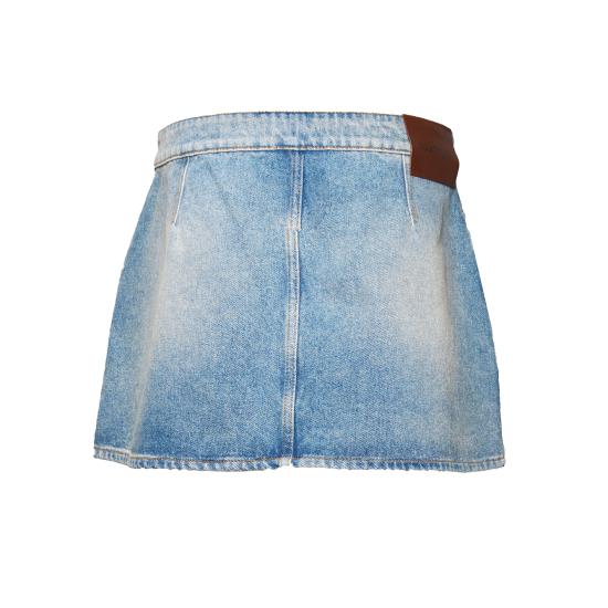 26SS 쿠레쥬 시그니처 데님 미니 스커트 126DJU342DE0058 7055 Denim - COURREGES