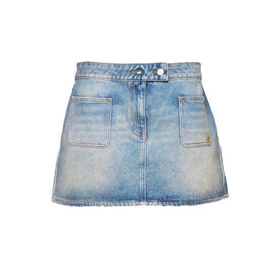 26SS 쿠레쥬 시그니처 데님 미니 스커트 126DJU342DE0058 7055 Denim