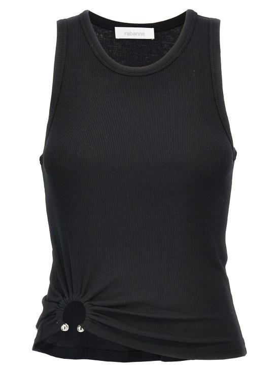 26SS 파코라반 민소매 티셔츠 24FJTE165CO0530 P001 Black