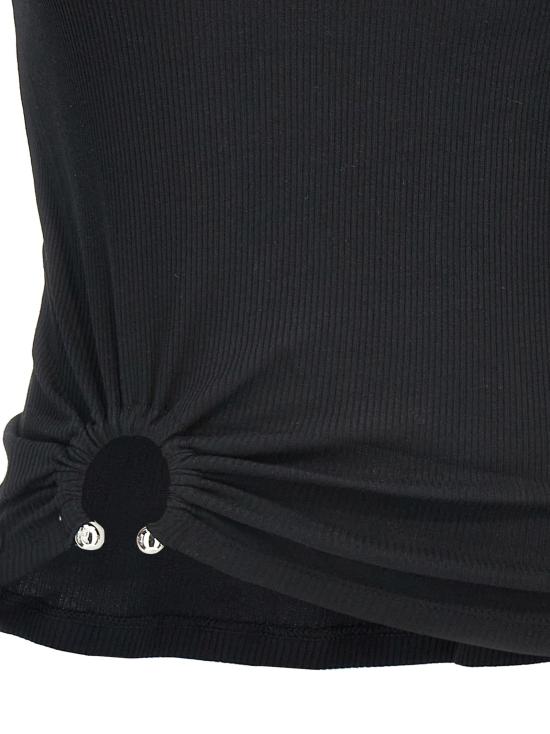 26SS 파코라반 민소매 티셔츠 24FJTE165CO0530 P001 Black - PACO RABANNE