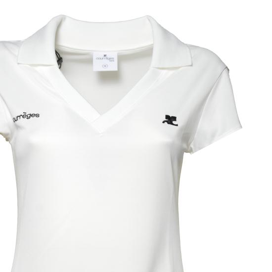 26SS 쿠레쥬 스포츠 폴로 롱 드레스 126JRO807JS0195 0098 Nero bianco - COURREGES