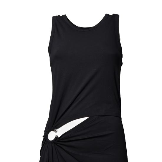 26SS 파코라반 미디 원피스 26PJRO242CO0555 P001 Nero - PACO RABANNE