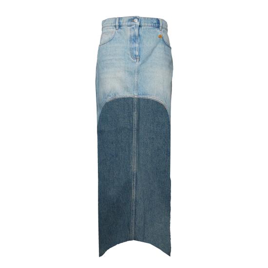 26SS 쿠레쥬 미디 스커트 126DJU346DE0058 7055 Denim