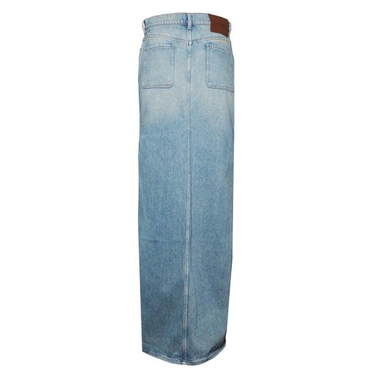 26SS 쿠레쥬 미디 스커트 126DJU346DE0058 7055 Denim - COURREGES