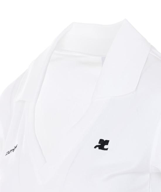 26SS 쿠레쥬 폴로 티셔츠 126JPO057JS0195 B166 White - COURREGES