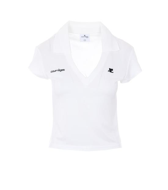 26SS 쿠레쥬 폴로 티셔츠 126JPO057JS0195 B166 White