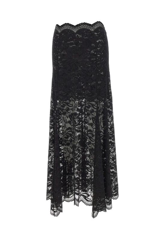 26SS 파코라반 미디 스커트 26PJJU131PA0170 P001 Black