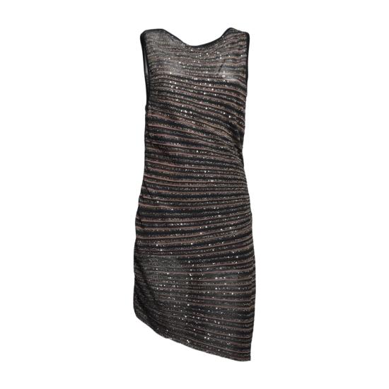 26SS 미소니 미디 원피스 DS25WG04BK01CL S80E3 Marrone nero