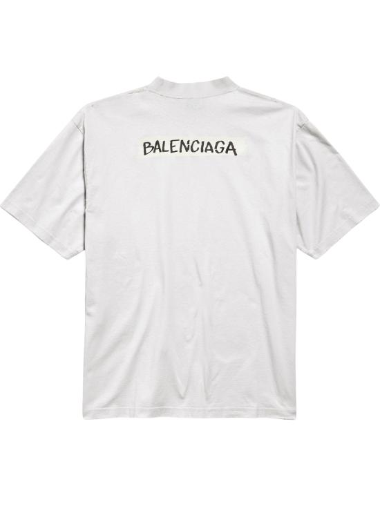 26SS 발렌시아가 반팔 티셔츠 764235 TTVL69012 White - BALENCIAGA