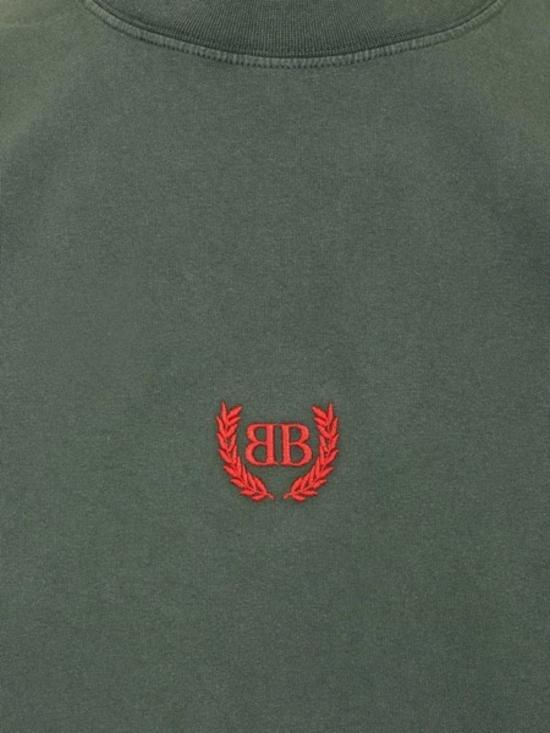 26SS 발렌시아가 로렐 클래식 티셔츠 764235 TSVC93044 Green - BALENCIAGA