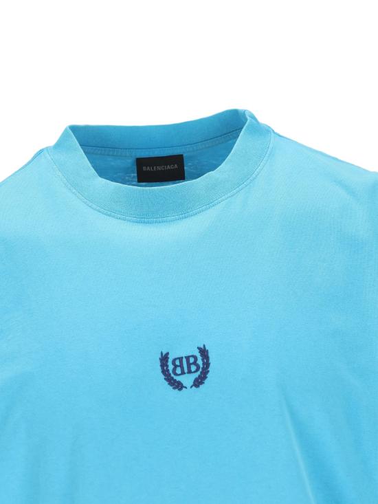 26SS 발렌시아가 반팔 티셔츠 764235 TSVC93515 Clear Blue - BALENCIAGA