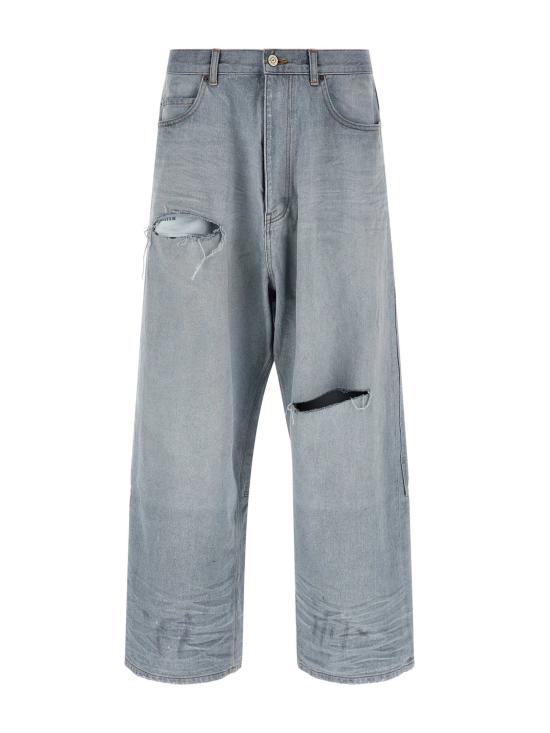 26SS 발렌시아가 스트레이트 팬츠 857216 TTWB14009 Clear Blue