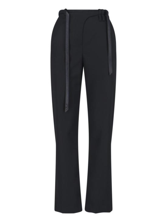 26SS 디젤 P-NEDAR 바이커 벨트 스트랩 테일러드 팬츠 A22873 0WICS9XX Black
