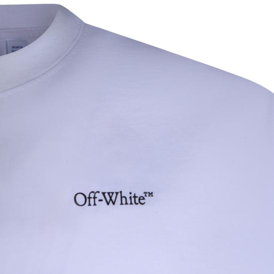 26SS 오프화이트 반팔 티셔츠 OMAA120S26JER0081000 Blue - OFF WHITE