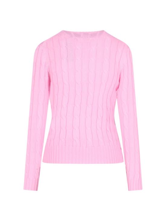 26SS 폴로 랄프로렌 포니 로고 피마코튼 케이블 니트 스웨터 211 971869010 Pink - POLO RALPH LAUREN