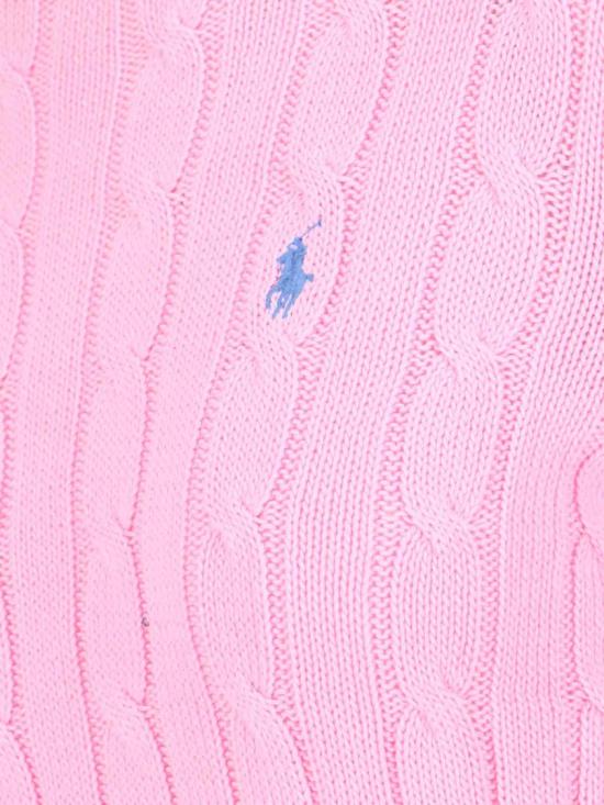 26SS 폴로 랄프로렌 포니 로고 피마코튼 케이블 니트 스웨터 211 971869010 Pink - POLO RALPH LAUREN