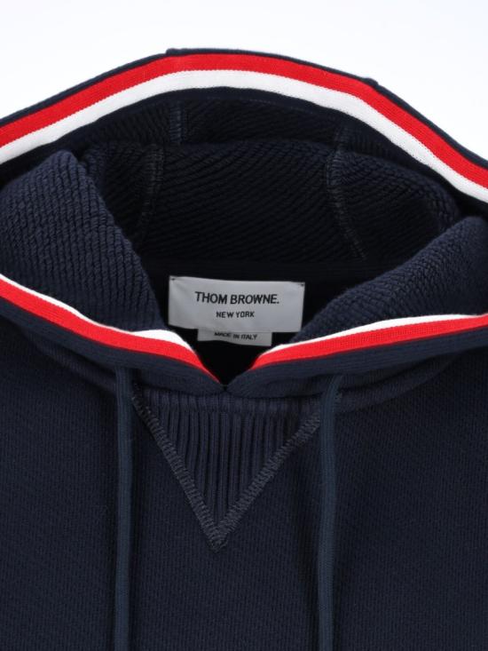 26SS 톰브라운 후드 티셔츠 MJT544A J0233415 Blue - THOM BROWNE