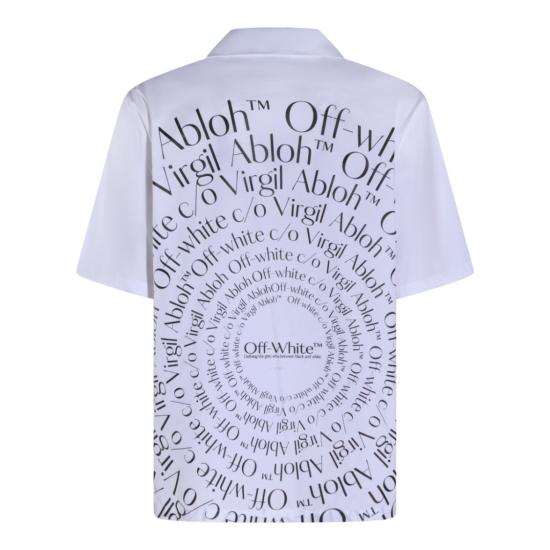 26SS 오프화이트 반팔 셔츠 OMGG01FS26FAB0061000 Blue - OFF WHITE