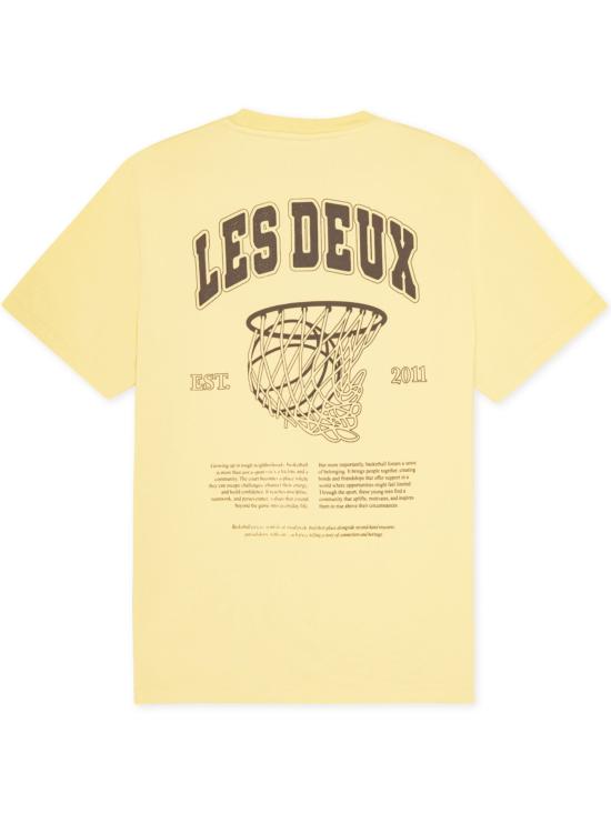 26SS 레듀 반팔 티셔츠 1001473 718 Yellow - LES DEUX