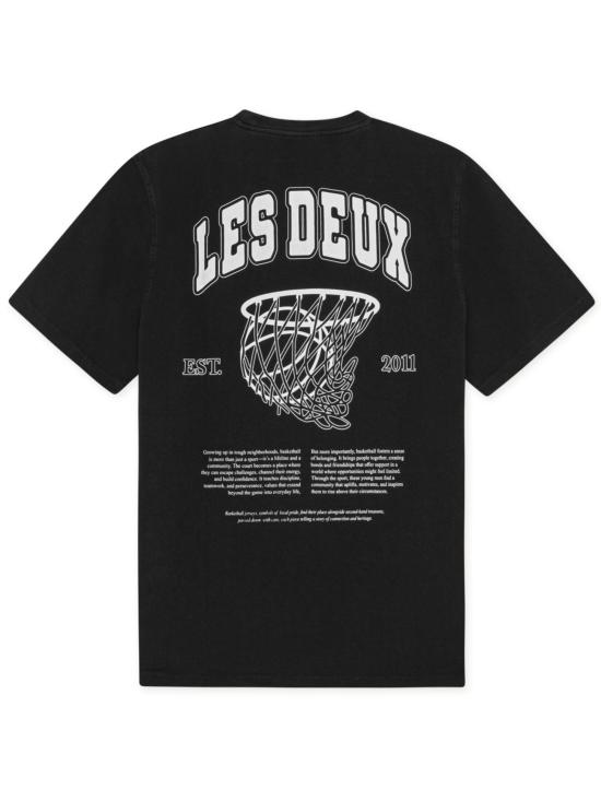 26SS 레듀 반팔 티셔츠 1001473 Black - LES DEUX