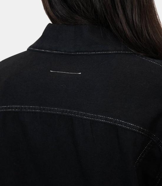 MM6 메종마르지엘라 데님 자켓 s62an0121 m30002 900 ss24 38 Black - MM6 MAISON MARGIELA