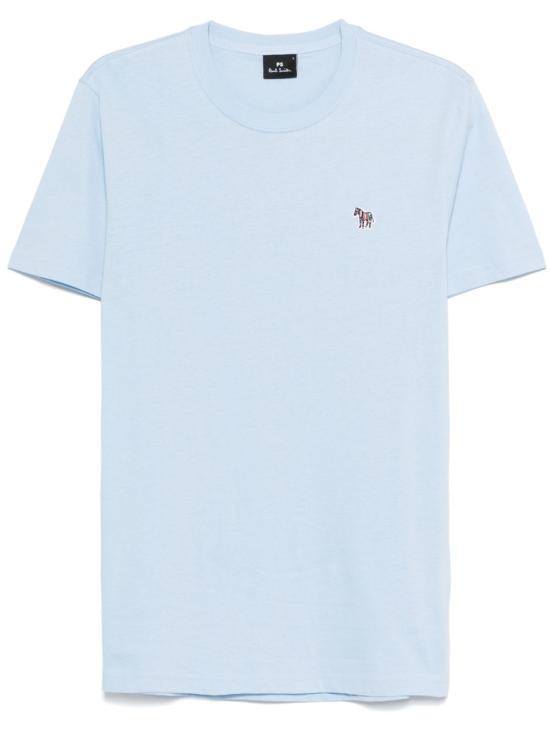 26SS 폴 스미스 슬림핏 코튼 티셔츠 M2R010R KZEBRA41E Clear Blue