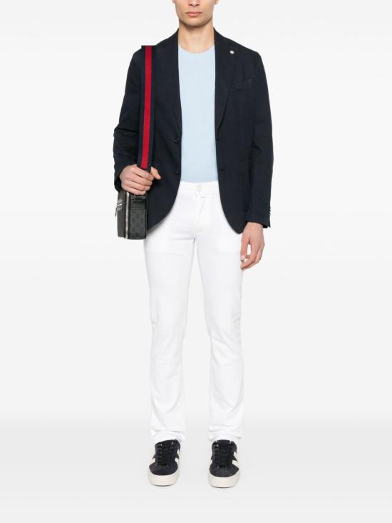 26SS 폴 스미스 슬림핏 코튼 티셔츠 M2R010R KZEBRA41E Clear Blue - PAUL SMITH