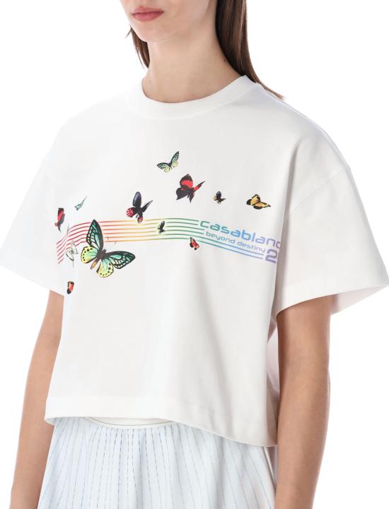 26SS 카사블랑카 반팔 티셔츠 WSP26JTS037 02 ORGANIC WHITE - CASABLANCA