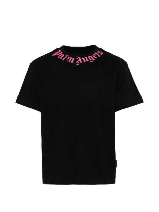 26SS [키즈] 팜앤젤스 티셔츠 PGAA002S26JER005 110 Black - PALM ANGELS