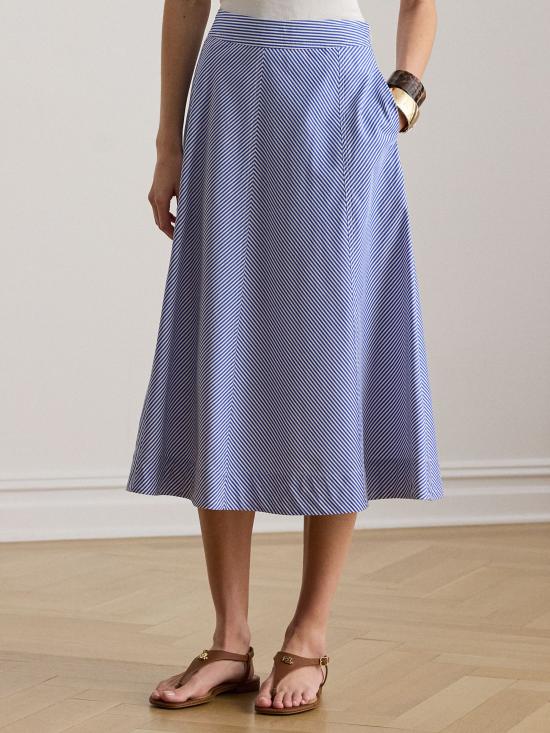 26SS 랄프 로렌 미디 스커트 200P08874 001 Blue - RALPH LAUREN