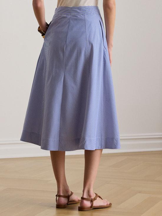 26SS 랄프 로렌 미디 스커트 200P08874 001 Blue - RALPH LAUREN