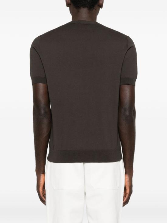 26SS 파올로페코라 반팔 티셔츠 A009 F1002345 Brown - PAOLO PECORA