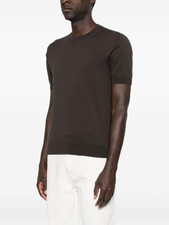 26SS 파올로페코라 반팔 티셔츠 A009 F1002345 Brown - PAOLO PECORA