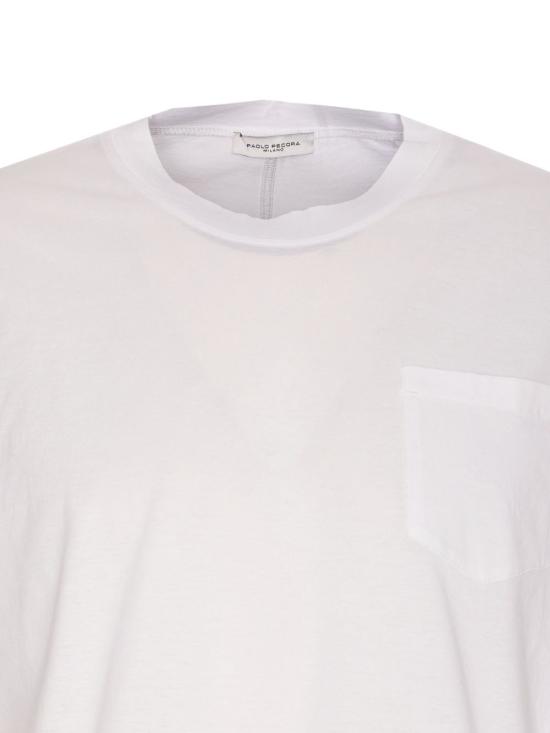 26SS 파올로페코라 반팔 티셔츠 F081 4054U1A1 White - PAOLO PECORA