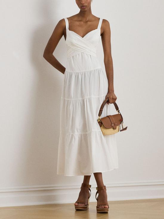 26SS 랄프 로렌 미디 원피스 200P13460 001 White - RALPH LAUREN