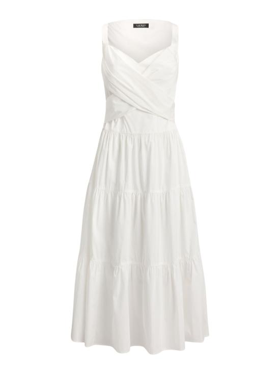 26SS 랄프 로렌 미디 원피스 200P13460 001 White