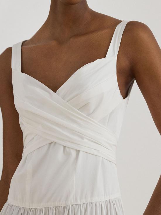 26SS 랄프 로렌 미디 원피스 200P13460 001 White - RALPH LAUREN