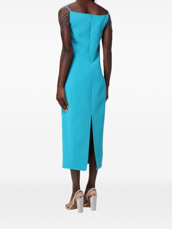 26SS 핑코 미디 원피스 106627A34P V76 Verde mattonella - PINKO