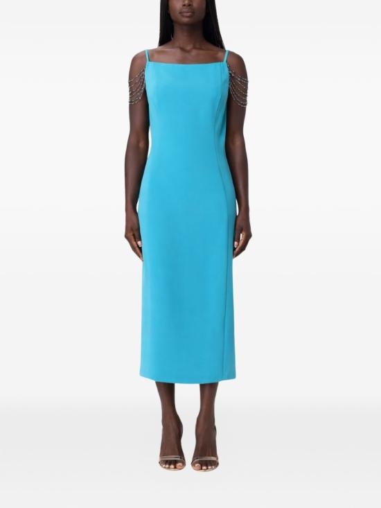 26SS 핑코 미디 원피스 106627A34P V76 Verde mattonella - PINKO